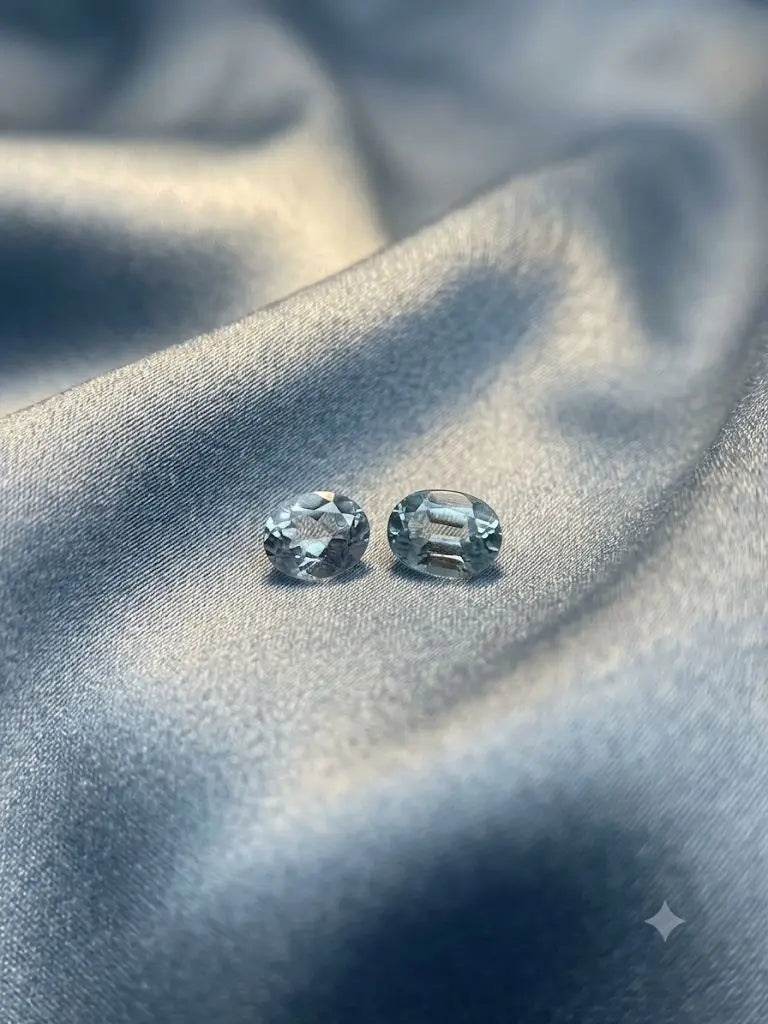 AAA+ Certified Quality Natural Aquamarine, Oval Shaped, lite Blue Colored, Weight 0.36Ct.,Dimensions 5x3mm. Refractive Index, Gem235